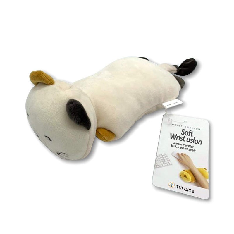 TULGIGS Soft Cute Cat Character Wrist Rest Cushion for Computer Mouse for Pain Relief of Tendinitis, Carpal Tunnel,and Forearm Discomfort (Yellow SHUSUH) - Image 1